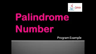 Palindrome Number Java Program Example ICSE Class 10