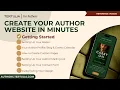 Building Your Author Website in Minutes Quickstart Guide