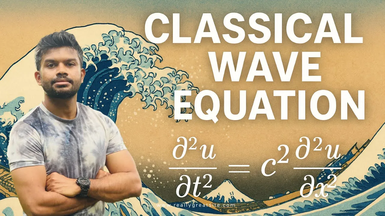 Deriving the 1D Classical Wave Equation | Core Equation of Physics Explained