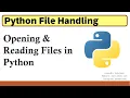 Open and Read a File in Python using open read readline