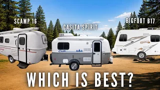 Casita Spirit vs Scamp 16 vs Bigfoot 17 Best Mid-Sized Fiberglass Rv