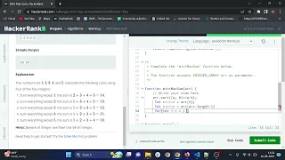 Min Max Solution Hackerank in Javascript Hackerrank problem Solution
