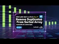 Leetcode 26 Remove Duplicates from Sorted Array DSA with JavaScript Day 41 by DAX