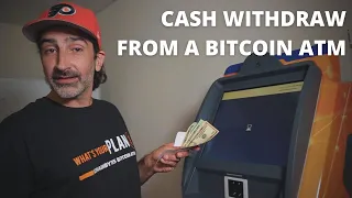How to wit raw cash from Bitcoin ATM machine
