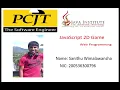 JavaScript 2D Schorlarship Selection Java Institute Sanithu Wimalawansha