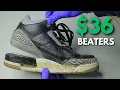 36 TRASHED Jordan 3 Black Cement Restoration From BEAT to BEAUTY