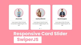 How to make Responsive card slider using html css and JavaScript and SwiperJS plugin JS Project