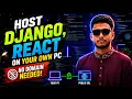 Host Django React or HTML on Your Own PC Using Ngrok - No Domain Needed