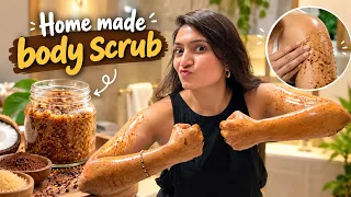 Homemade Body Scrub for Glowing Skin ✨ @VaisshnaviStudios