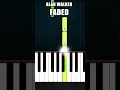 Download Lagu Alan Walker - Faded Intro - EASY Piano Tutorial