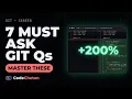 Git Interview Questions the 7 they actually ask and how to answer