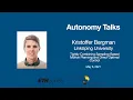 Autonomy Talks - Kristoffer Bergman Sampling- Based Motion Planning and Direct Optimal Control