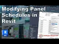 Modifying Panel Schedules in Revit