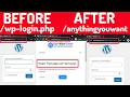 How To hide Wordpress Login Page Hide Wordpress Admin Login Change to any word anythingyouwant