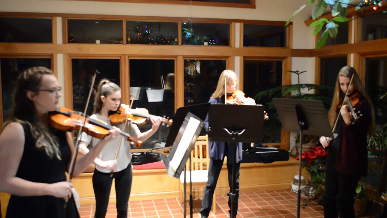 Lawrence North Violin Quartet: Emmalee, Jessie, Cora, Adia(Lisa): Hellmesberger Romance, Op.43