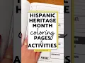 Hispanic Heritage Month Coloring Pages Workbook