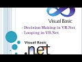 Dicision making and Looping VB Net programming