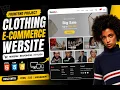 Modern Clothing E-Commerce Website Frontend Project HTML CSS JavaScript Responsive UI