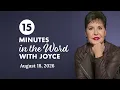Don t Disturb Me - Pt 2 15 Minutes in the Word with Joyce Meyer