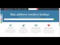 Find Vendor name From Mac Address