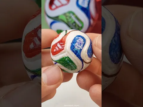 world cup ball (trionda) clay art #art #worldcup #football
