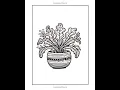 Potted Plants Coloring Book