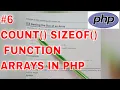 Count function in php ARRAYS IN PHP PHP