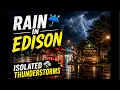 Heavy Rain in Edison NJ Isolated Thunderstorms Lightning Today