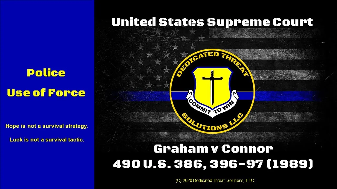 Graham v Connor 490 U.S. (1989)