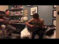 David Duchovny and his son Miller Duchovny playing the guitar 2017