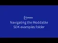 Navigating the Moddable SDK examples folder