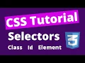 5 Important CSS Selectors CSS Tutorial for Beginners 2020 -