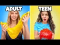 ADULTS VS TEENS SLIME CHALLENGE
