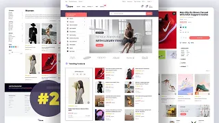 Ecommerce Website HTML CSS Javascript - Complete Responsive Multipage PART
