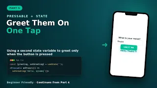 Two State Variables One Button Greet Users On Click in React Native