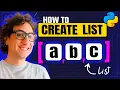 How to Create a List in Python Visually Explained Course 23