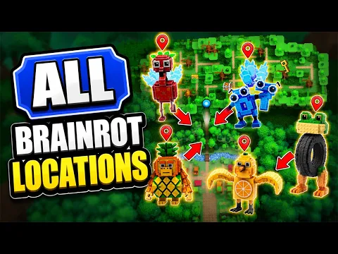 ALL BRAINROT LOCATIONS in Catch A Brainrot Roblox - Every Creature Location Guide