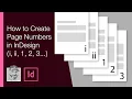 How to Create Page Numbers in InDesign i ii 1 2 3
