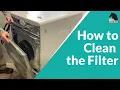 How to clean the filter on Whirlpool front loading washing machine