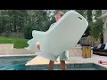 Filling Shayz In-Pool Lounger with Water Shayz by Tenjam