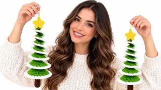 ¡El Adorno Más Buscado! 🎄 Árbol de Navidad en Espiral a Crochet (Fácil y Rápido)