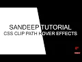 CSS Clip-Path Text Hover Effects Html CSS