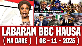 BBC Hausa Labaran Duniya Na Dare Yau 08 11 2025 