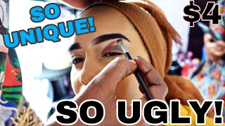 This Mua thinks she can do a graphic look SHOCKINGLY UGLY