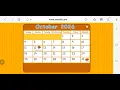 Starfall Daily Calendar - October 30 2026