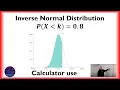 Casio Inverse Normal Distribution