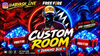π΄ (LIVE) Free Fire Live Custom Room l Unlimited Custom With Yash Gamer l Live - Gerena Free Fire !!