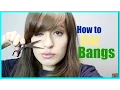 How to cut side swept bangs at home