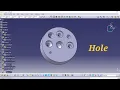 CATIA V5 Tutorial for Beginners Part-9 Part Design - Holes