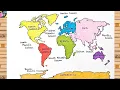 How to Draw a World Map Easily Step-by-Step Tutorial for Beginners